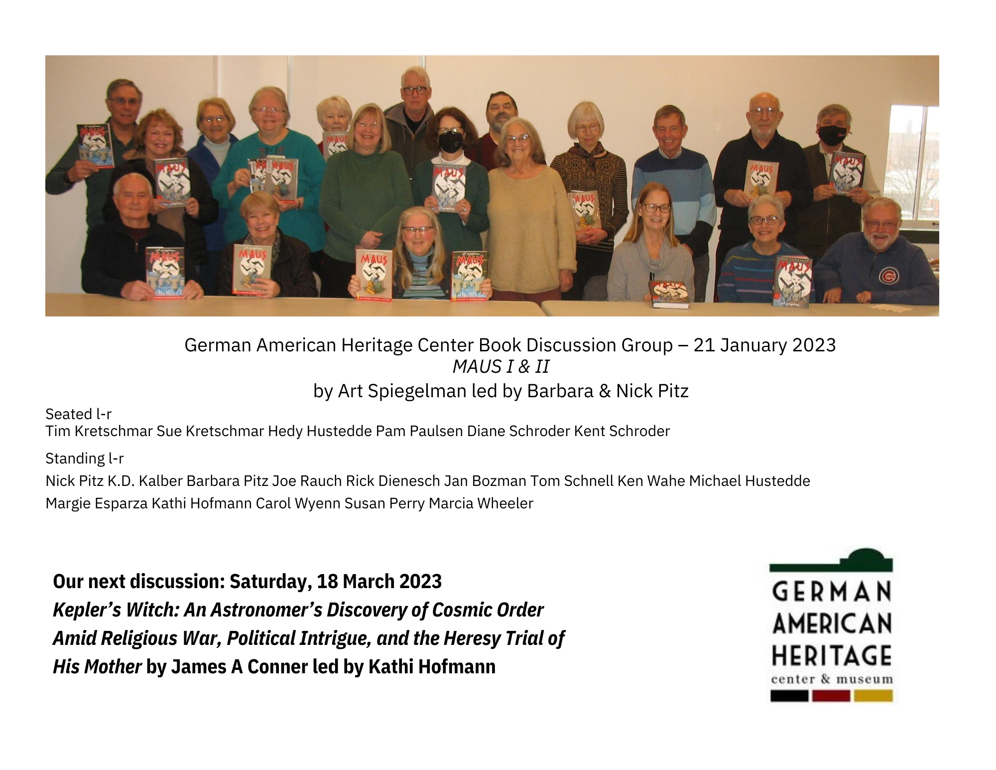 Book Discussions German American Heritage Center 